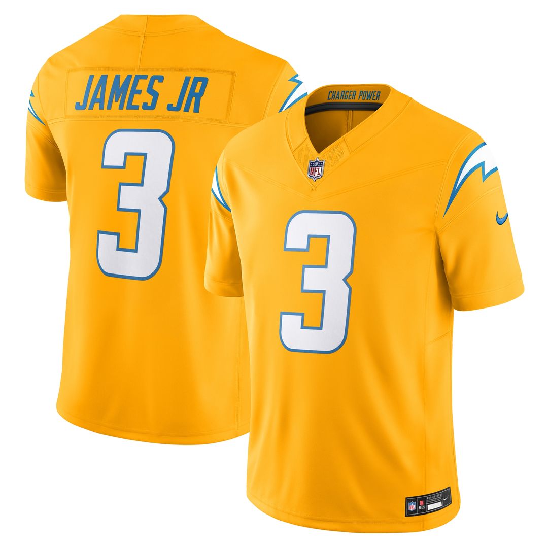 Derwin James Jr. Los Angeles Chargers Nike Alternate Charger Power Vapor F.U.S.E. Limited Jersey - Gold Official NFL Team Apparel Football Fan Gear