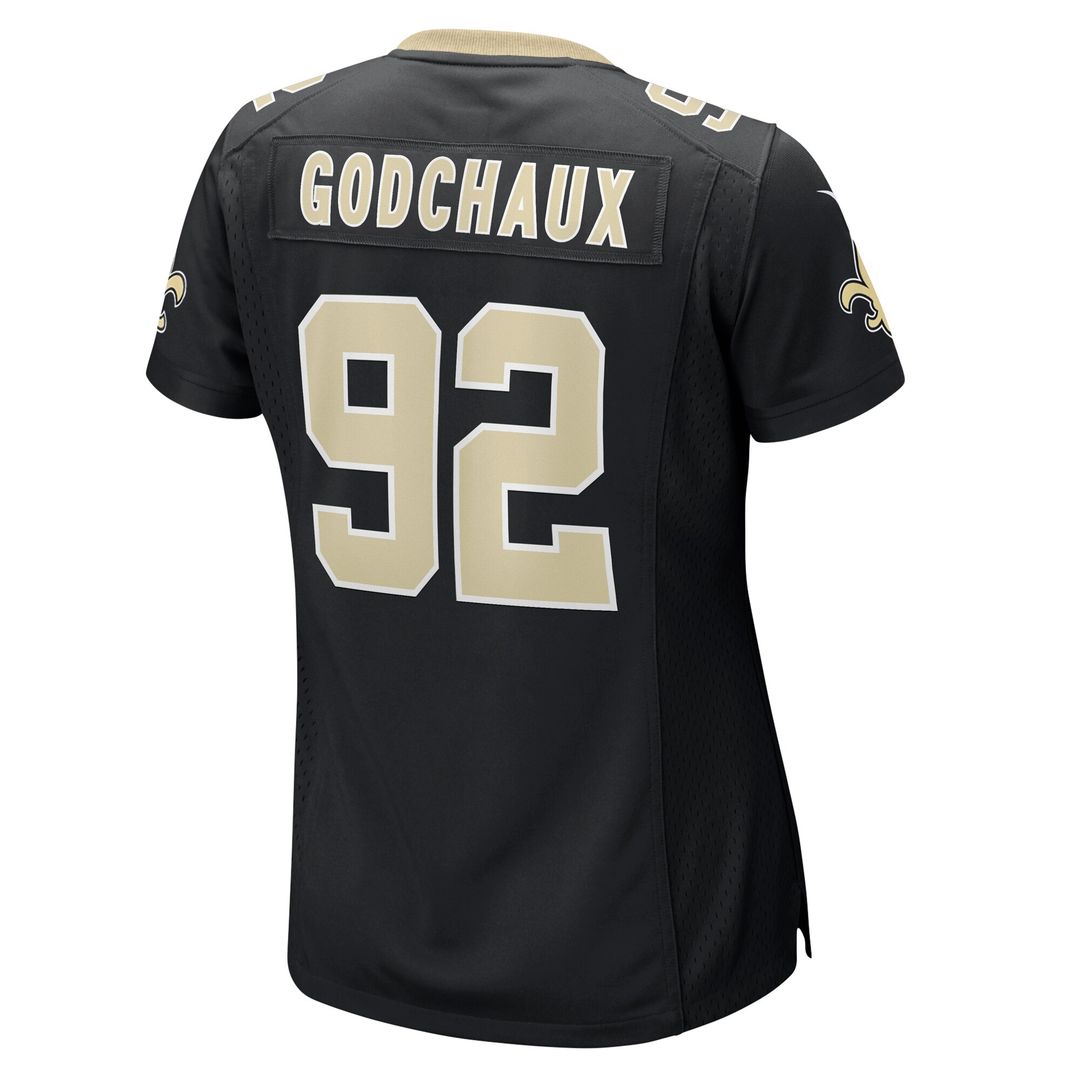 Davon Godchaux New Orleans Saints Nike Women's Team Game Jersey - Black Official NFL Team Apparel Football Fan Gear