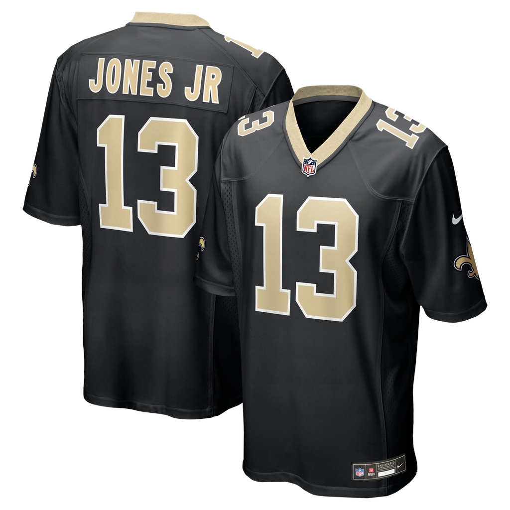 Velus Jones Jr. New Orleans Saints Nike Team Game Jersey - Black Official NFL Team Apparel Football Fan Gear