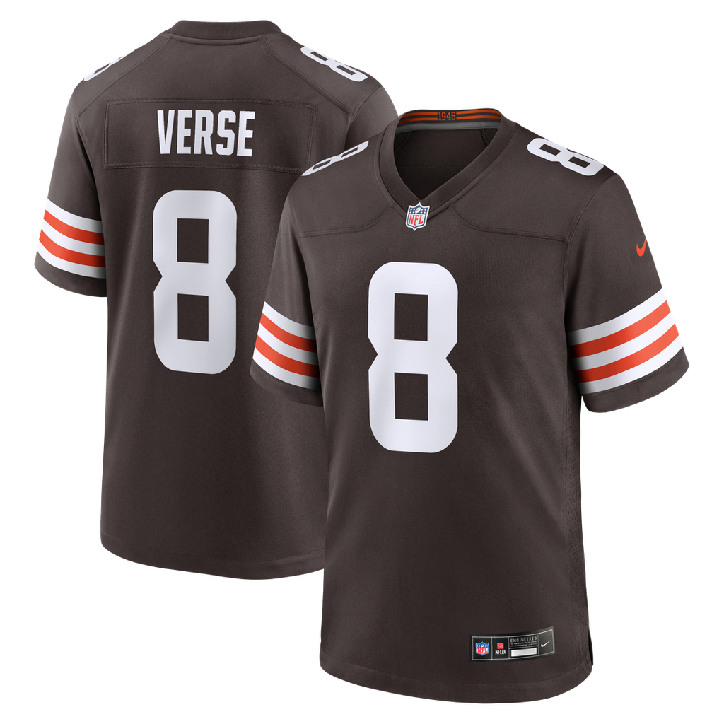 Jared Verse Cleveland Browns Nike Team Game Jersey - Brown Official NFL Team Apparel Football Fan Gear