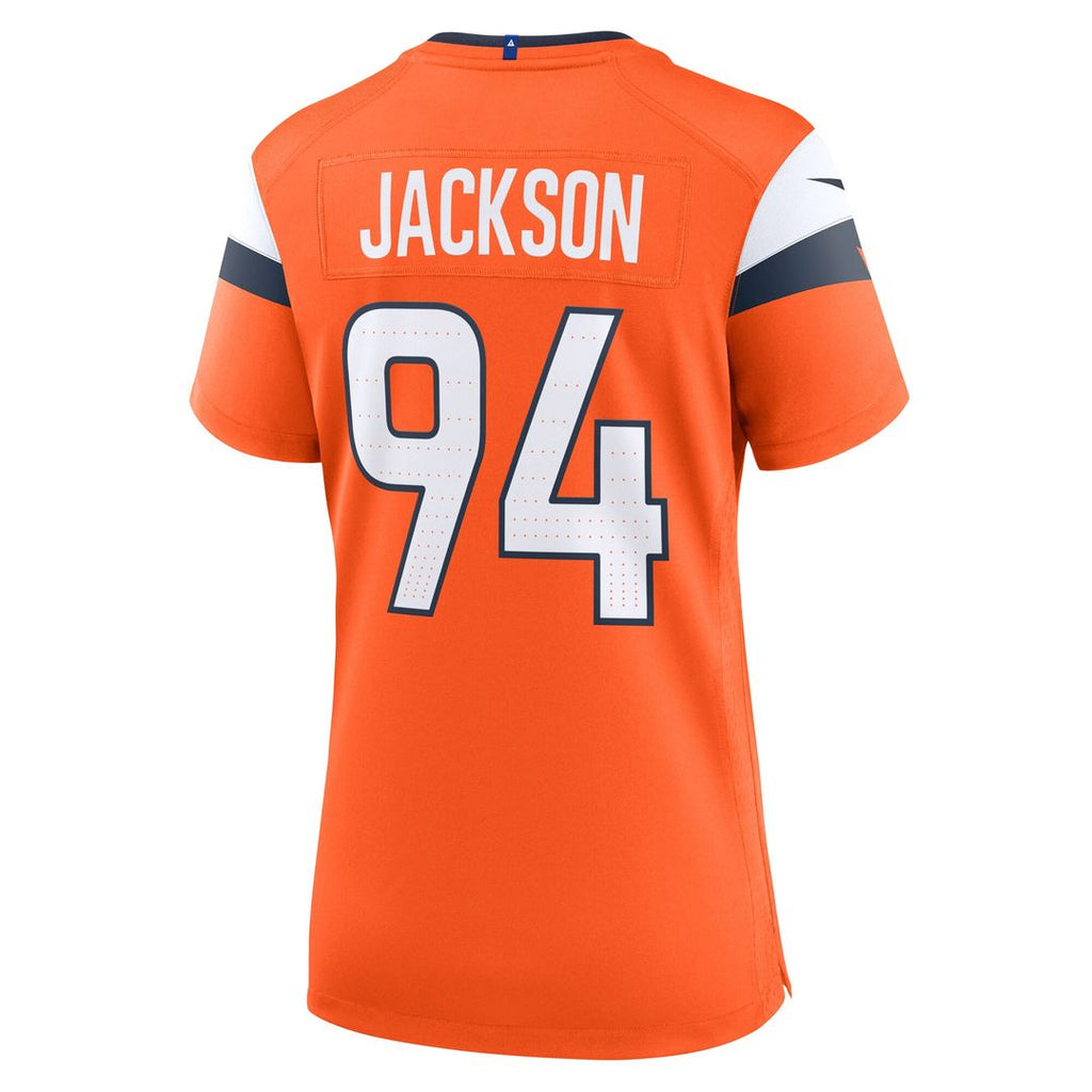 Jordan Jackson Denver Broncos Nike Women's Team Game Jersey - Orange Official NFL Team Apparel Football Fan Gear