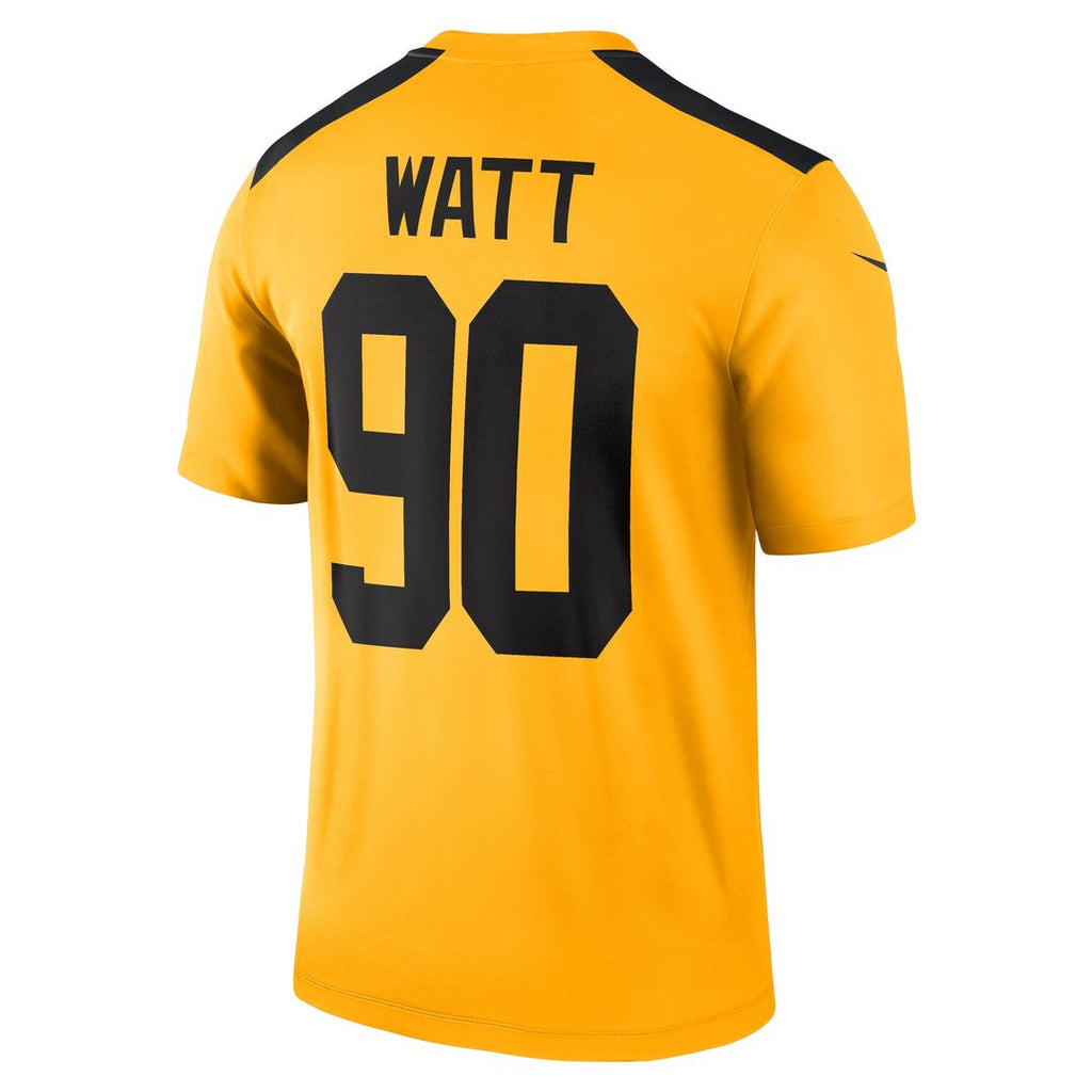 T.J. Watt Pittsburgh Steelers Nike Alternate 1933 Throwback Legend Player Performance Top - Gold Official NFL Team Apparel Football Fan Gear