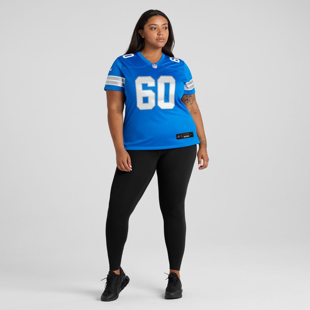 Graham Glasgow Detroit Lions Nike Women's Team Game Jersey - Blue Official NFL Team Apparel Football Fan Gear