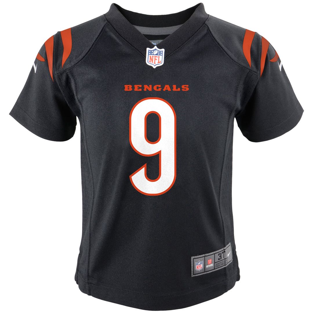 Joe Burrow Cincinnati Bengals Nike Infant Team Player Game Jersey - Black Official NFL Team Apparel Football Fan Gear