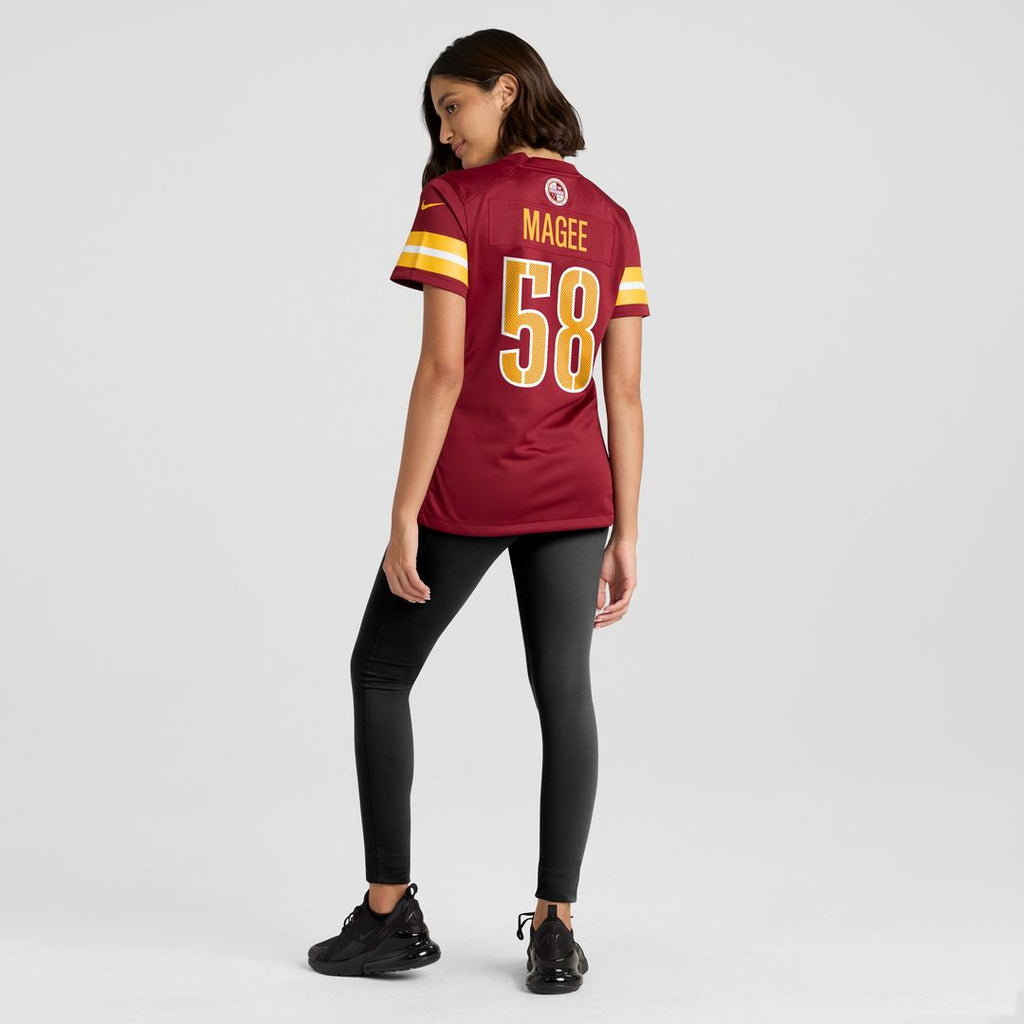 Jordan Magee Washington Commanders Nike Women's Team Game Jersey - Burgundy Official NFL Team Apparel Football Fan Gear