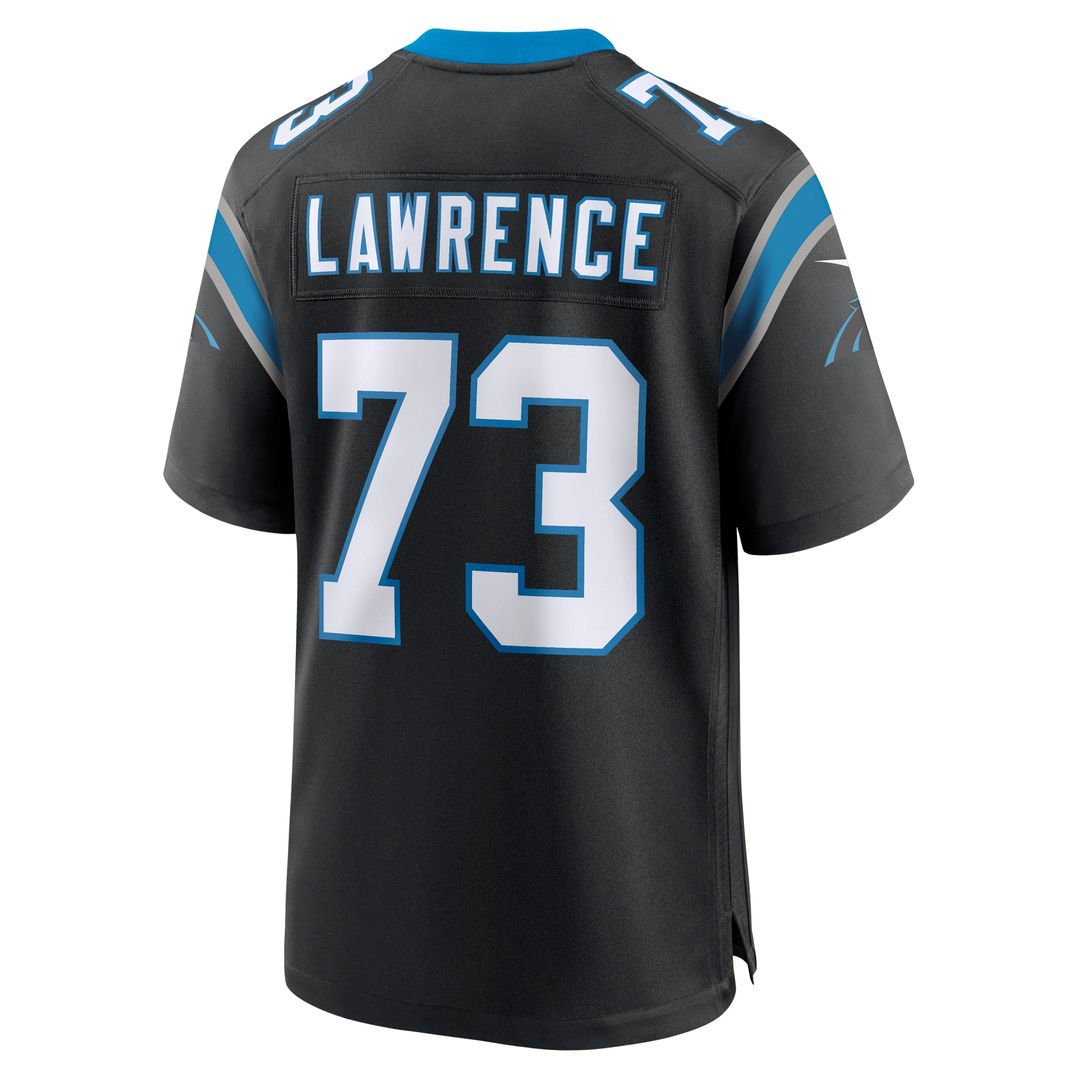 Rashard Lawrence Carolina Panthers Nike Game Jersey - Black Official NFL Team Apparel Football Fan Gear