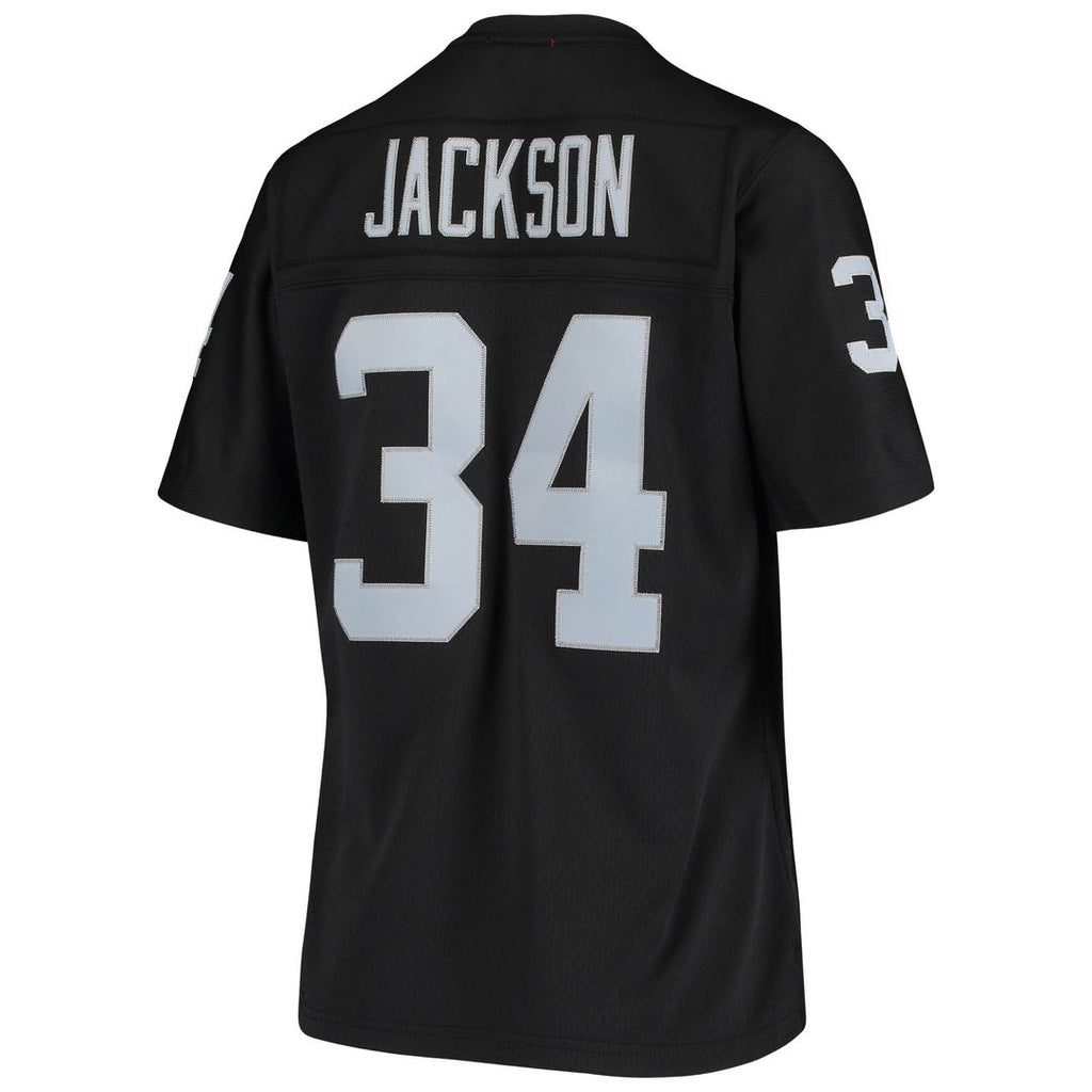 Bo Jackson Las Vegas Raiders Mitchell & Ness Women's 1988 Legacy Replica Jersey - Black Official NFL Team Apparel Football Fan Gear
