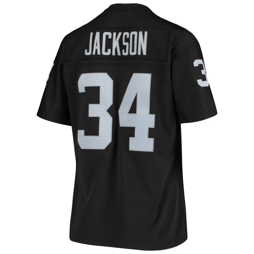 Bo Jackson Las Vegas Raiders Mitchell & Ness Women's 1988 Legacy Replica Jersey - Black Official NFL Team Apparel Football Fan Gear