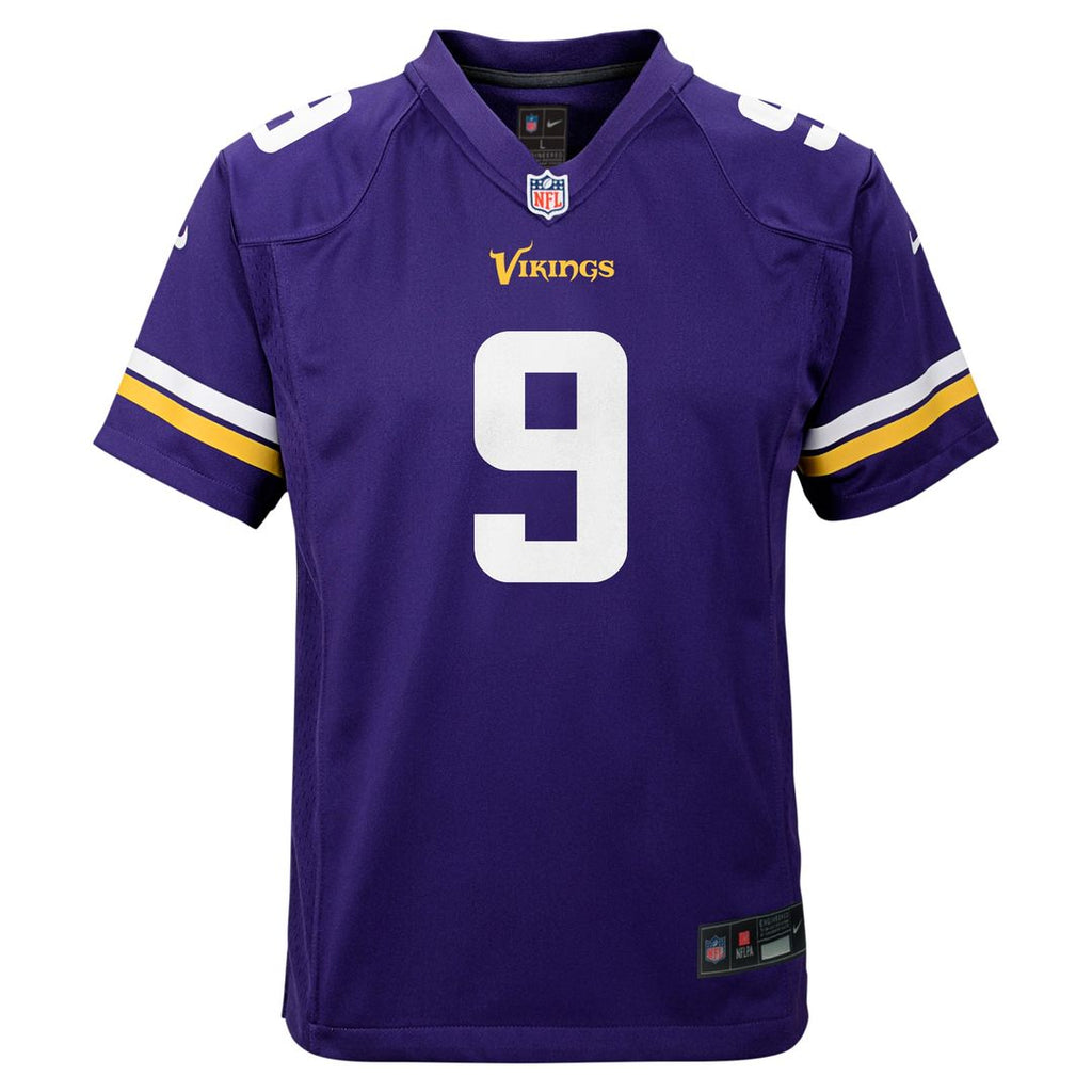 J.J. McCarthy Minnesota Vikings Nike Youth Game Jersey - Purple Official NFL Team Apparel Football Fan Gear