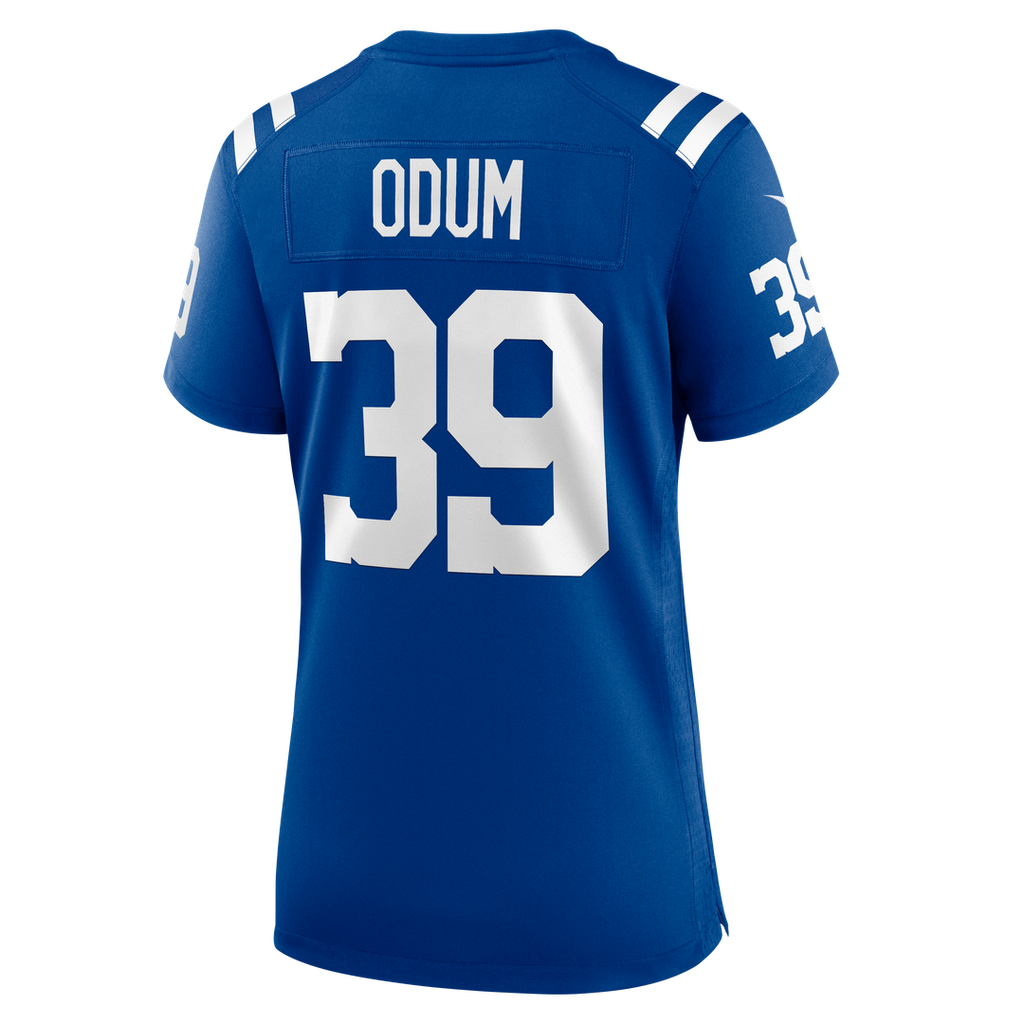 George Odum Indianapolis Colts Nike Women's Team Game Jersey - Royal Official NFL Team Apparel Football Fan Gear
