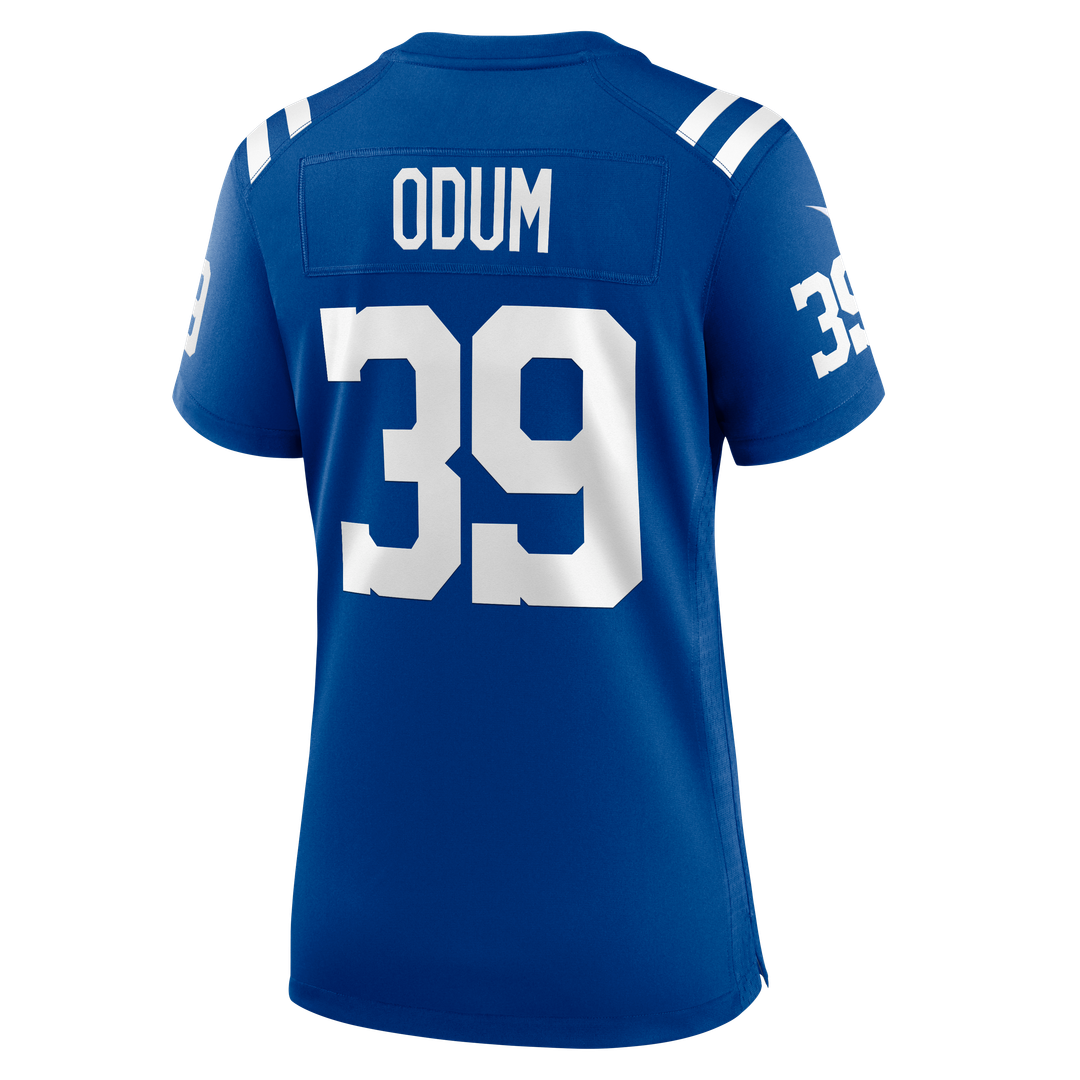 George Odum Indianapolis Colts Nike Women's Team Game Jersey - Royal Official NFL Team Apparel Football Fan Gear
