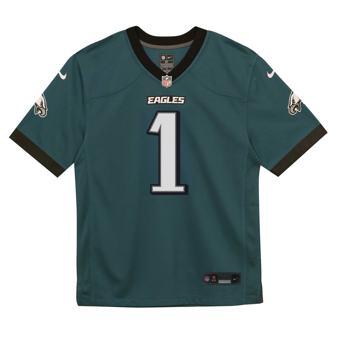 Jalen Hurts Philadelphia Eagles Nike Infant Alternate Player Game Jersey - Kelly Green Official NFL Team Apparel Football Fan Gear