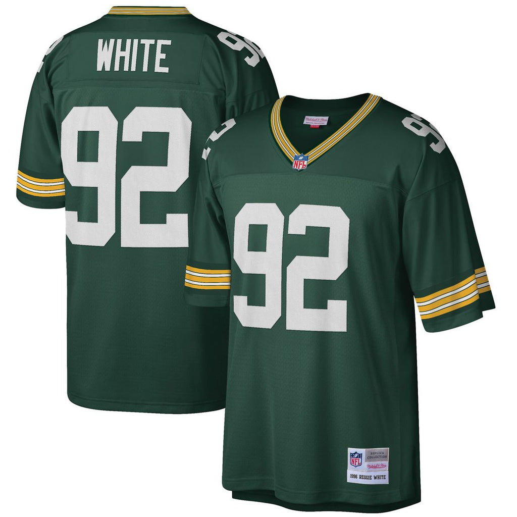 Reggie White Green Bay Packers Mitchell & Ness Big & Tall 1996 Retired Player Replica Jersey - Green Official NFL Team Apparel Football Fan Gear