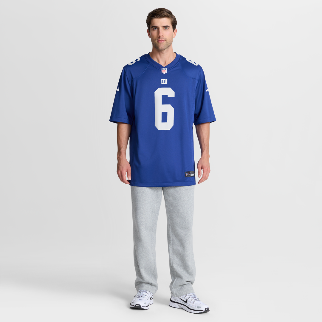 Jaxson Dart New York Giants Nike Team Game Jersey - Royal Official NFL Team Apparel Football Fan Gear