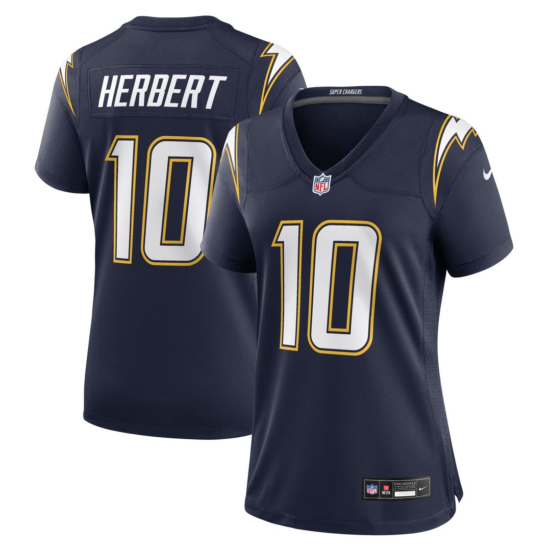 Justin Herbert Los Angeles Chargers Nike Women's Alternate Super Chargers Game Jersey - Navy Official NFL Team Apparel Football Fan Gear