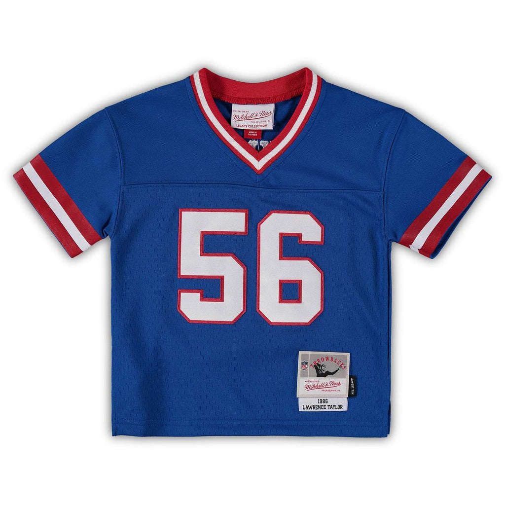 Lawrence Taylor New York Giants Mitchell & Ness Toddler 1986 Retired Legacy Jersey - Royal Official NFL Team Apparel Football Fan Gear