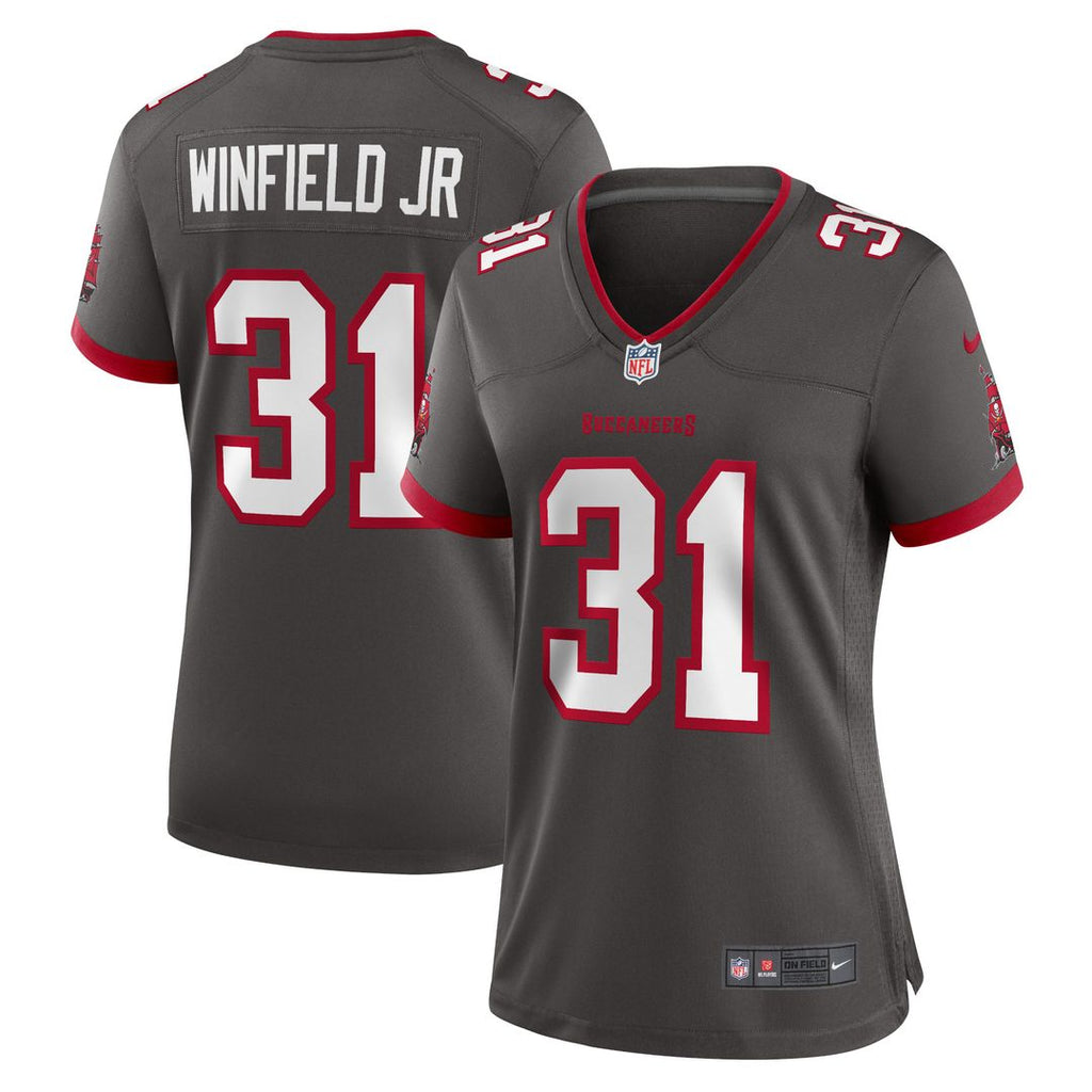 Antoine Winfield Jr. Tampa Bay Buccaneers Nike Women's Game Jersey - Pewter Official NFL Team Apparel Football Fan Gear