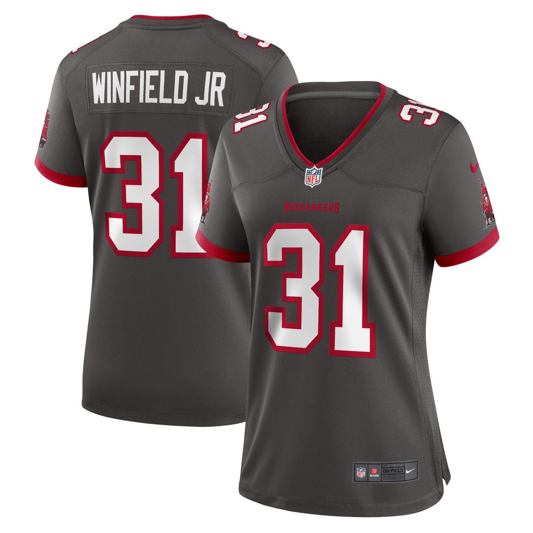 Antoine Winfield Jr. Tampa Bay Buccaneers Nike Women's Game Jersey - Pewter Official NFL Team Apparel Football Fan Gear