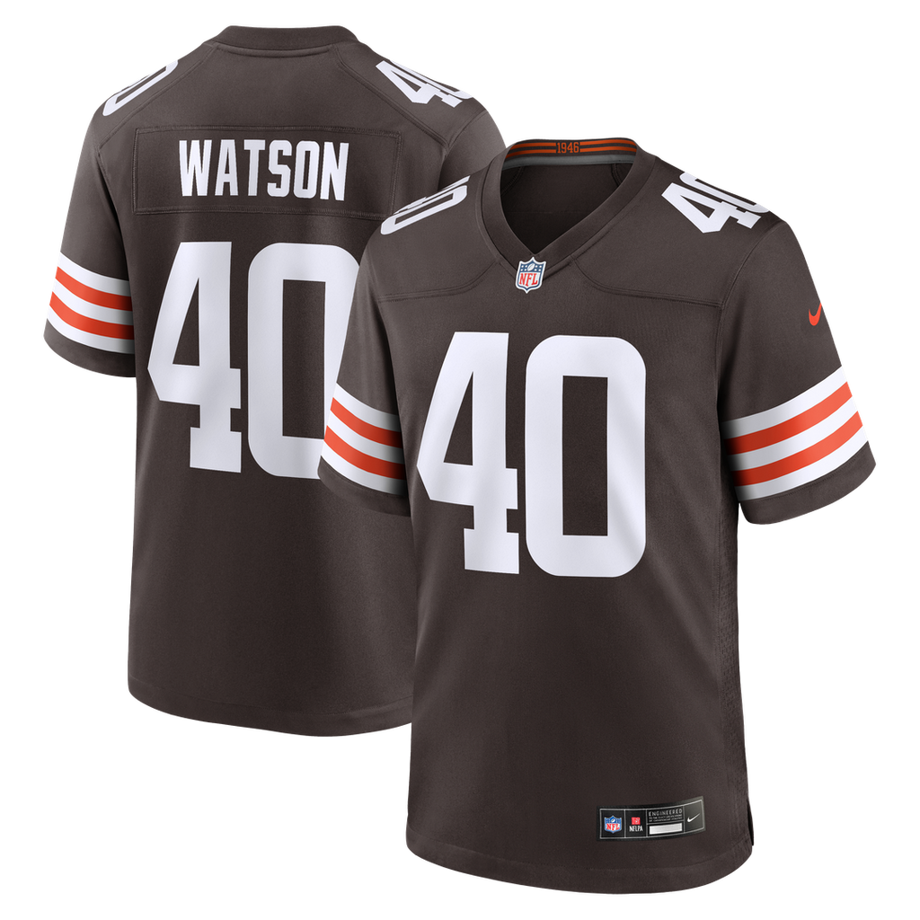 Nathaniel Watson Cleveland Browns Nike Team Game Jersey - Brown Official NFL Team Apparel Football Fan Gear