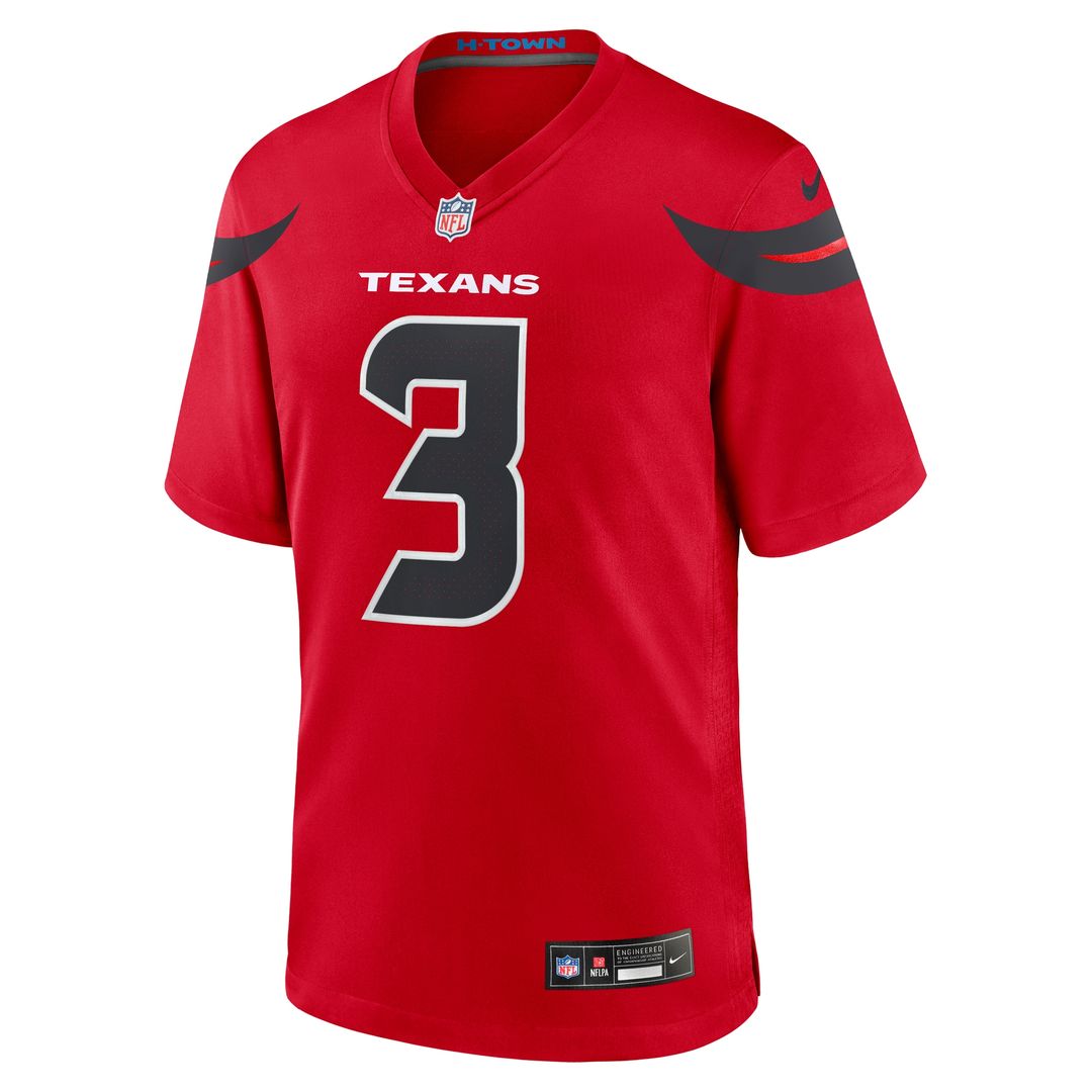 Tank Dell Houston Texans Nike Alternate Game Jersey - Red Official NFL Team Apparel Football Fan Gear