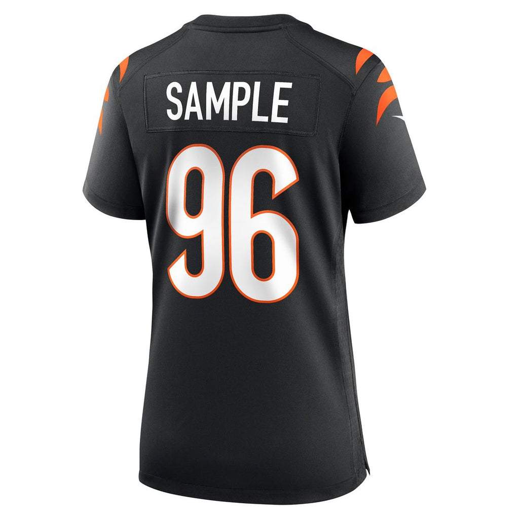 Cam Sample Cincinnati Bengals Nike Women's Game Jersey - Black Official NFL Team Apparel Football Fan Gear