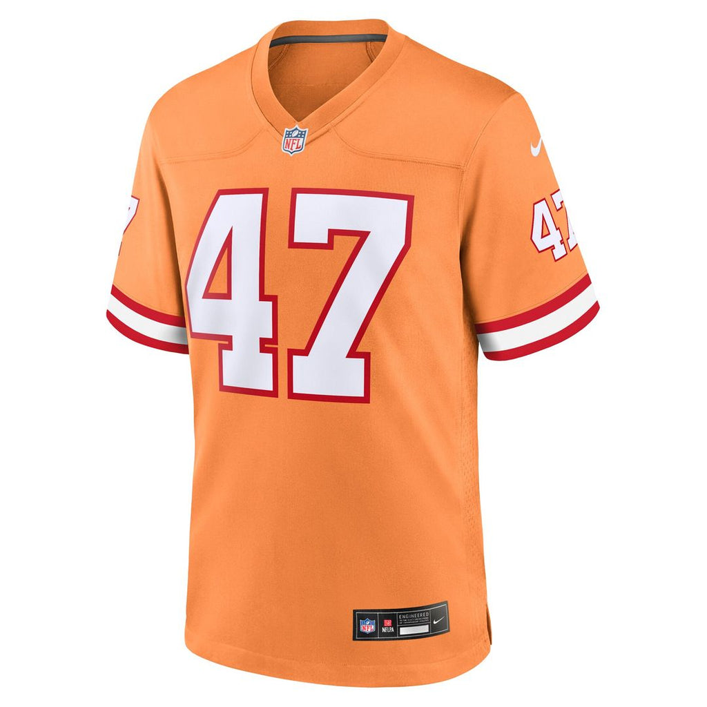 John Lynch Tampa Bay Buccaneers Nike Throwback Game Jersey - Orange Official NFL Team Apparel Football Fan Gear