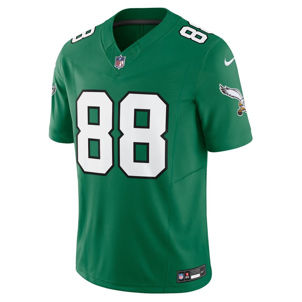 Dallas Goedert Philadelphia Eagles Nike Vapor F.U.S.E. Limited Jersey - Kelly Green Official NFL Team Apparel Football Fan Gear