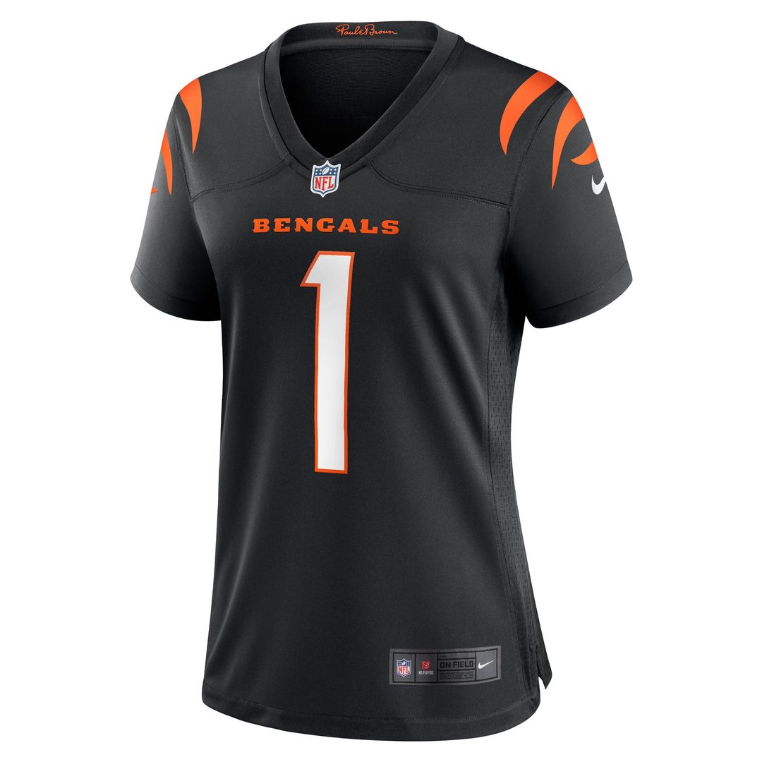 Ja'Marr Chase Cincinnati Bengals Nike Women's Game Jersey - Black Official NFL Team Apparel Football Fan Gear