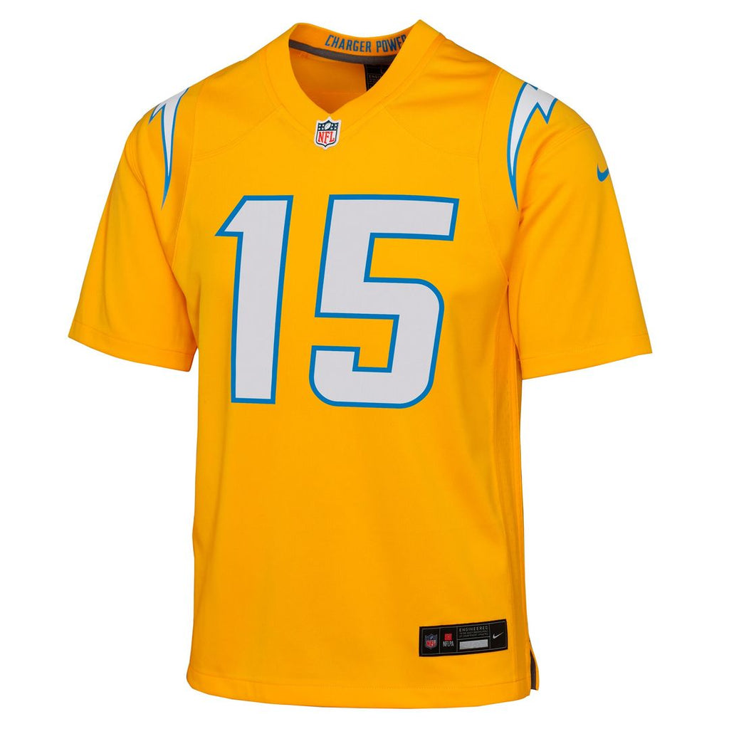 Ladd McConkey Los Angeles Chargers Nike Youth Alternate Charger Power Game Player Jersey - Gold Official NFL Team Apparel Football Fan Gear