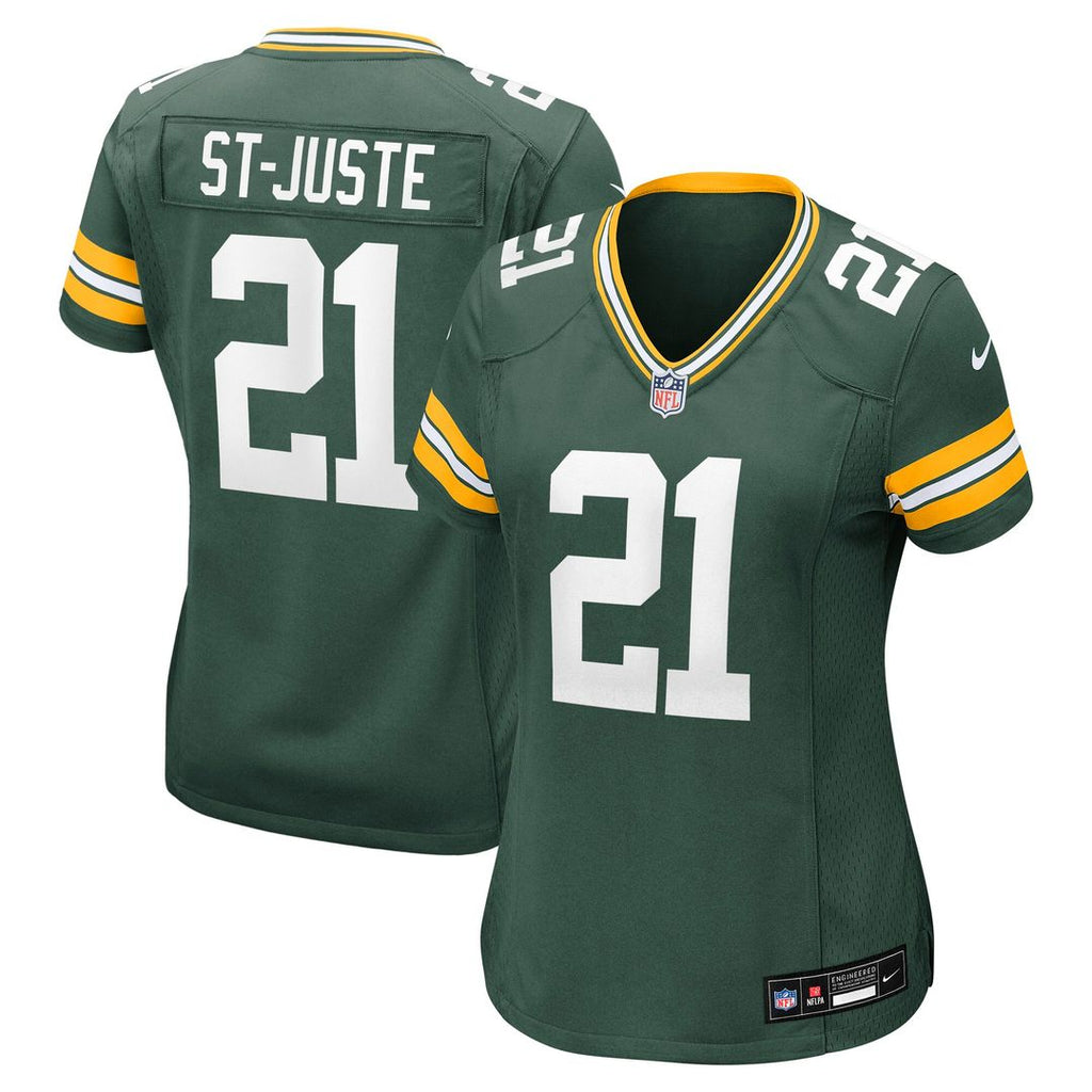 Benjamin St-Juste Green Bay Packers Nike Women's Team Game Jersey - Green Official NFL Team Apparel Football Fan Gear