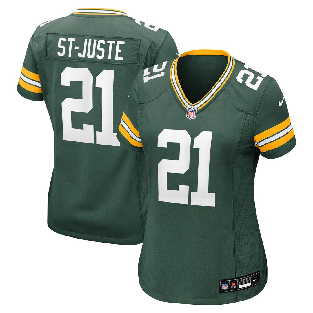 Benjamin St-Juste Green Bay Packers Nike Women's Team Game Jersey - Green Official NFL Team Apparel Football Fan Gear