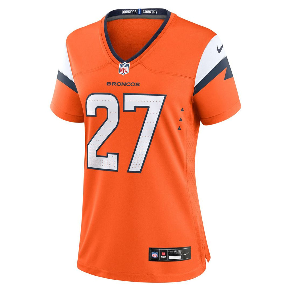 J.K. Dobbins Denver Broncos Nike Women's Team Game Jersey - Orange Official NFL Team Apparel Football Fan Gear