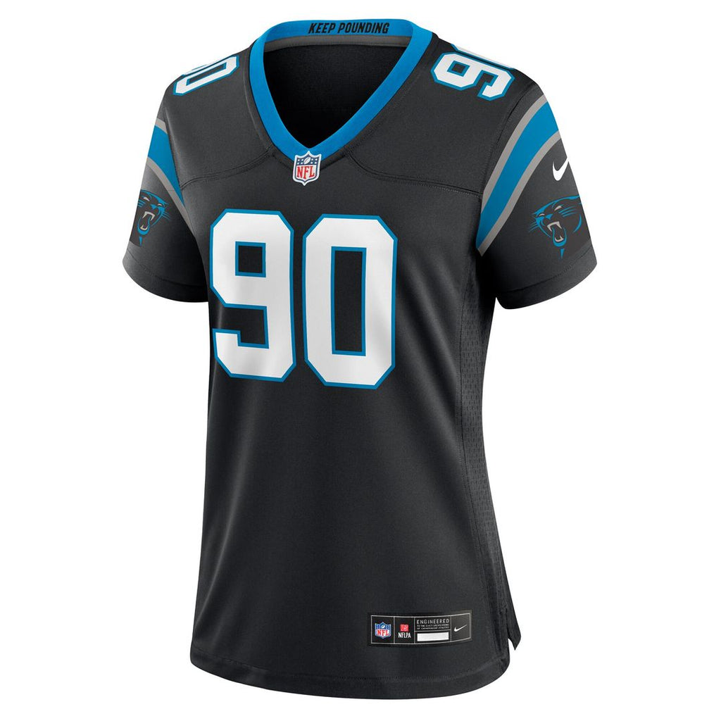 Julius Peppers Carolina Panthers Nike Women's Retired Player Game Jersey - Black Official NFL Team Apparel Football Fan Gear
