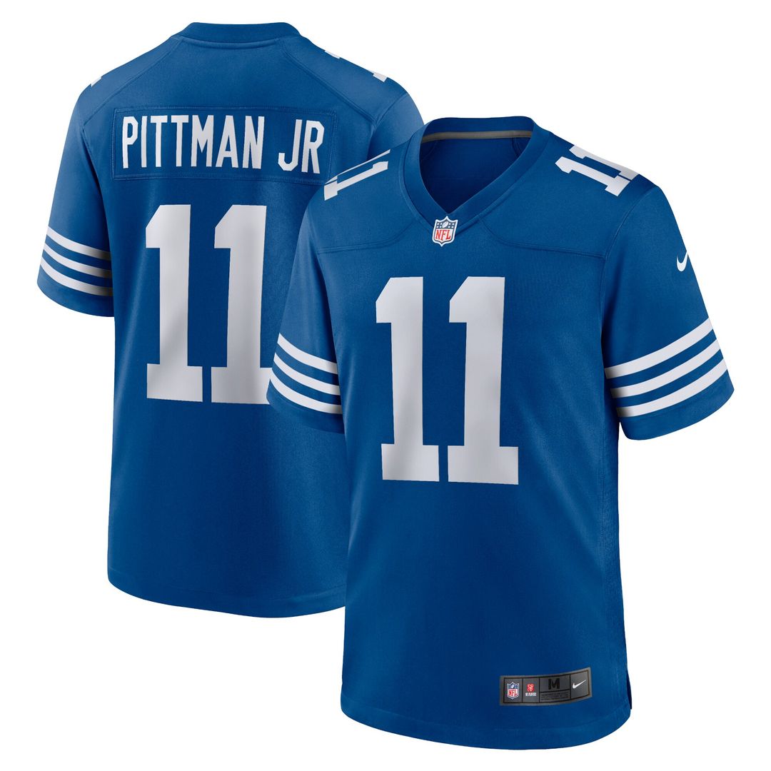 Michael Pittman Jr. Indianapolis Colts Nike Alternate Game Jersey - Royal Official NFL Team Apparel Football Fan Gear
