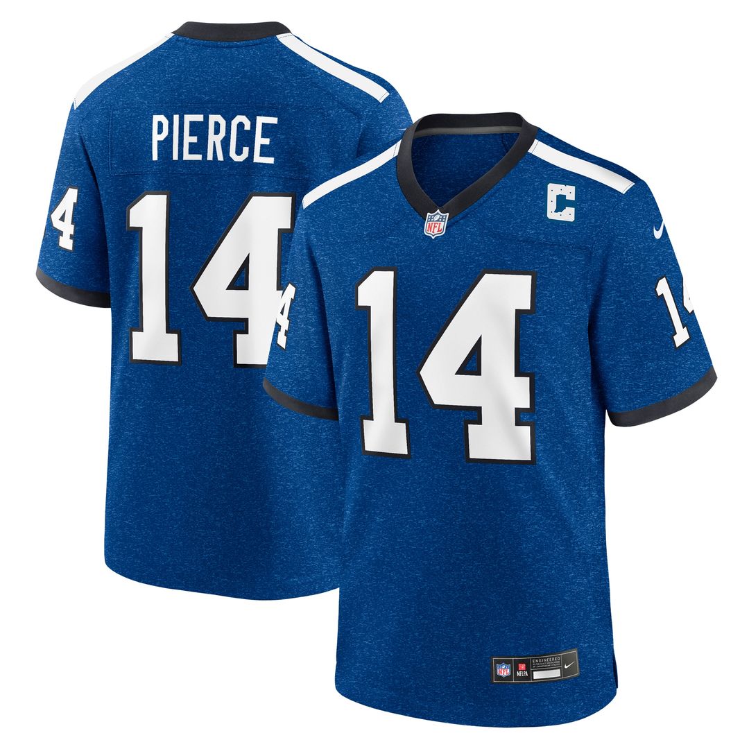 Alec Pierce Indianapolis Colts Nike Alternate Game Jersey - Blue Official NFL Team Apparel Football Fan Gear