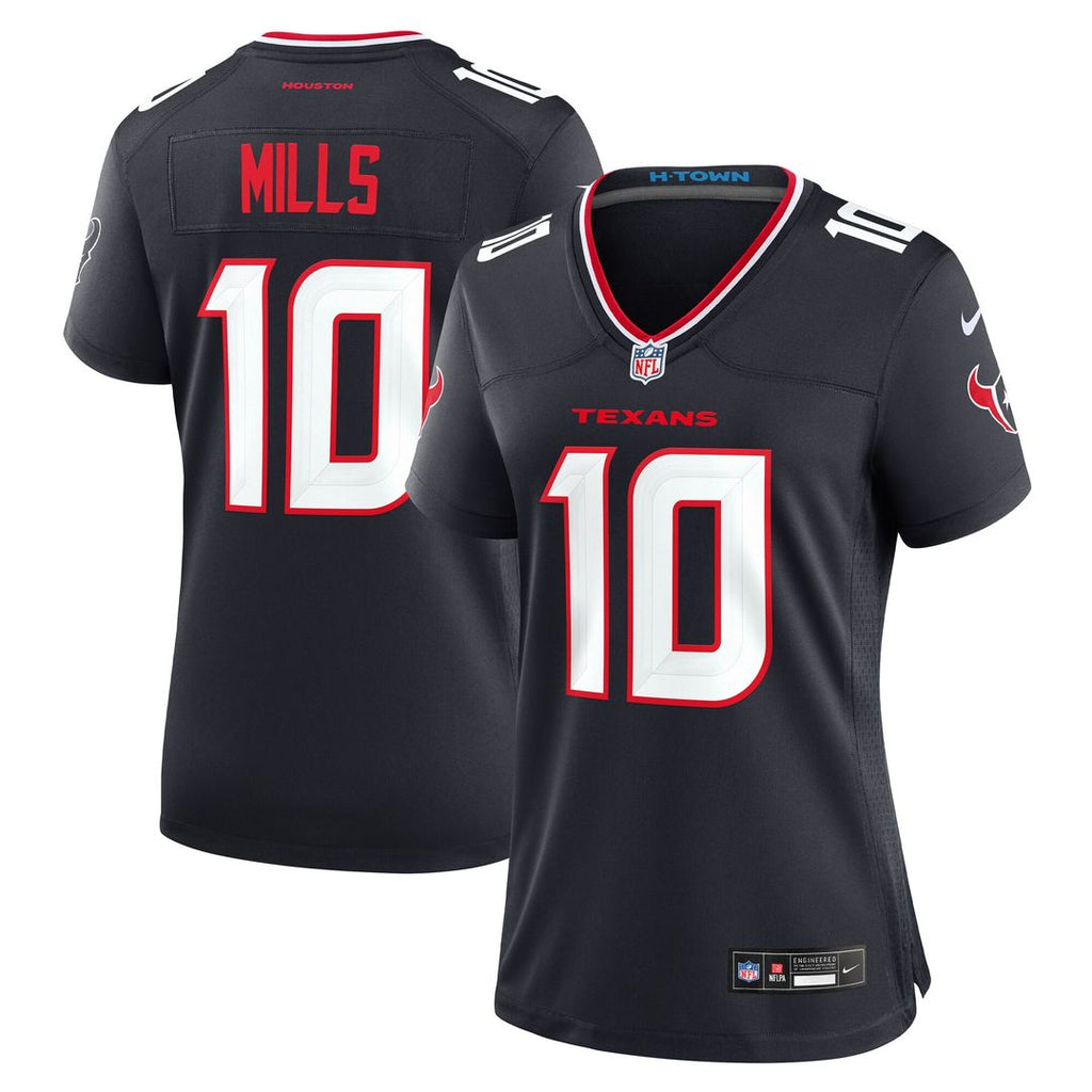 Davis Mills Houston Texans Nike Women's Team Game Jersey - Navy Official NFL Team Apparel Football Fan Gear