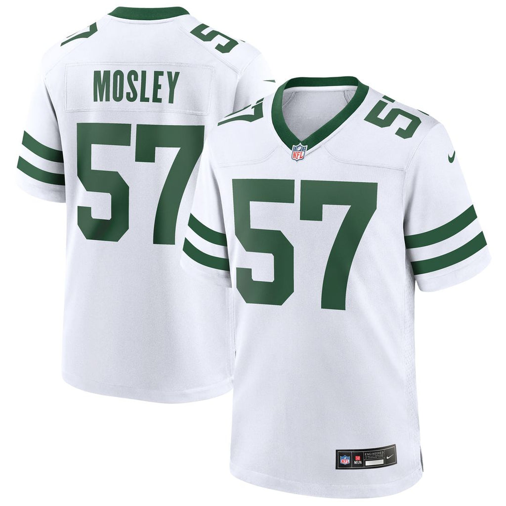 C.J. Mosley New York Jets Nike Game Jersey - Legacy White Official NFL Team Apparel Football Fan Gear