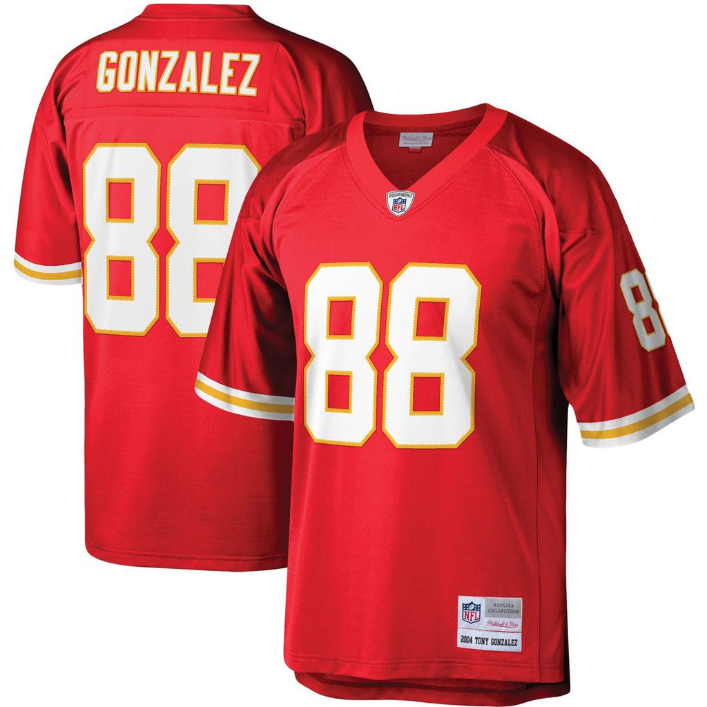 Tony Gonzalez Kansas City Chiefs Mitchell & Ness Legacy Replica Jersey - Red Official NFL Team Apparel Football Fan Gear