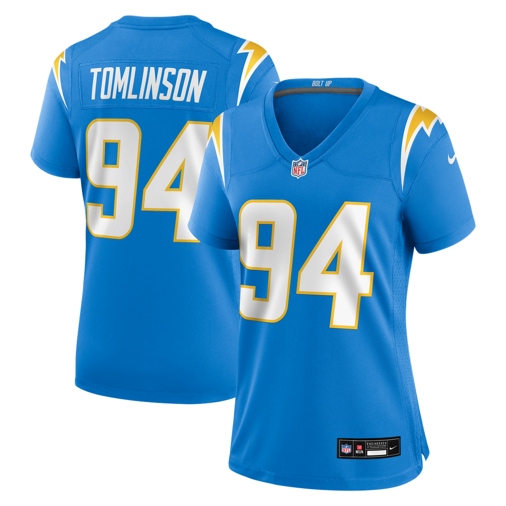 Dalvin Tomlinson Los Angeles Chargers Nike Women's Team Game Jersey - Powder Blue Official NFL Team Apparel Football Fan Gear