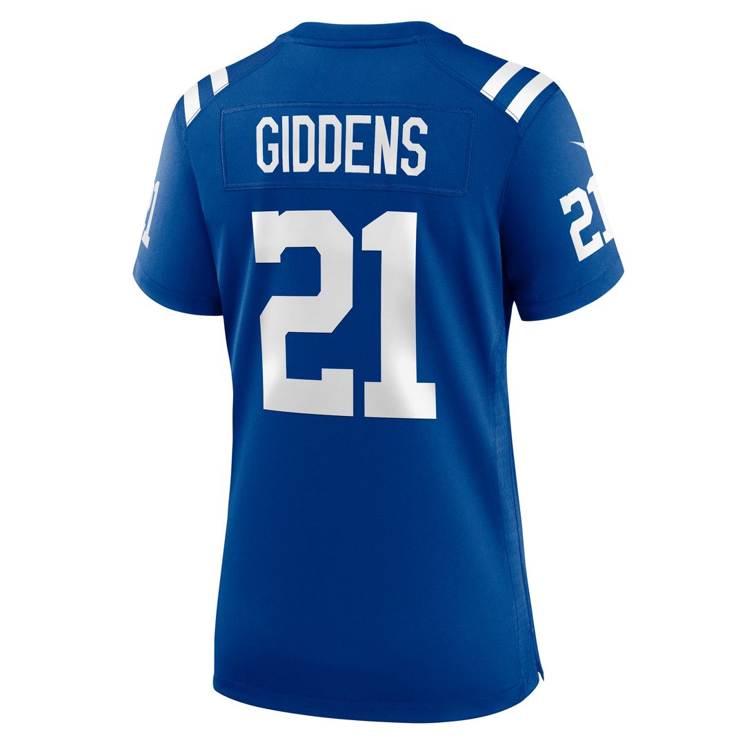 DJ Giddens Indianapolis Colts Nike Women's Team Game Jersey - Royal Official NFL Team Apparel Football Fan Gear