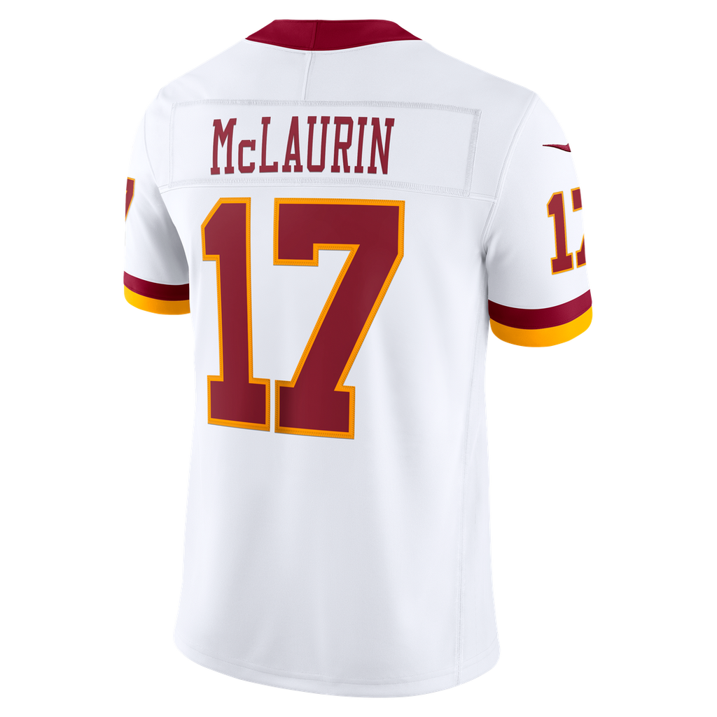 Terry McLaurin Washington Commanders Nike Vapor F.U.S.E. Stitched Limited Jersey - White Official NFL Team Apparel Football Fan Gear