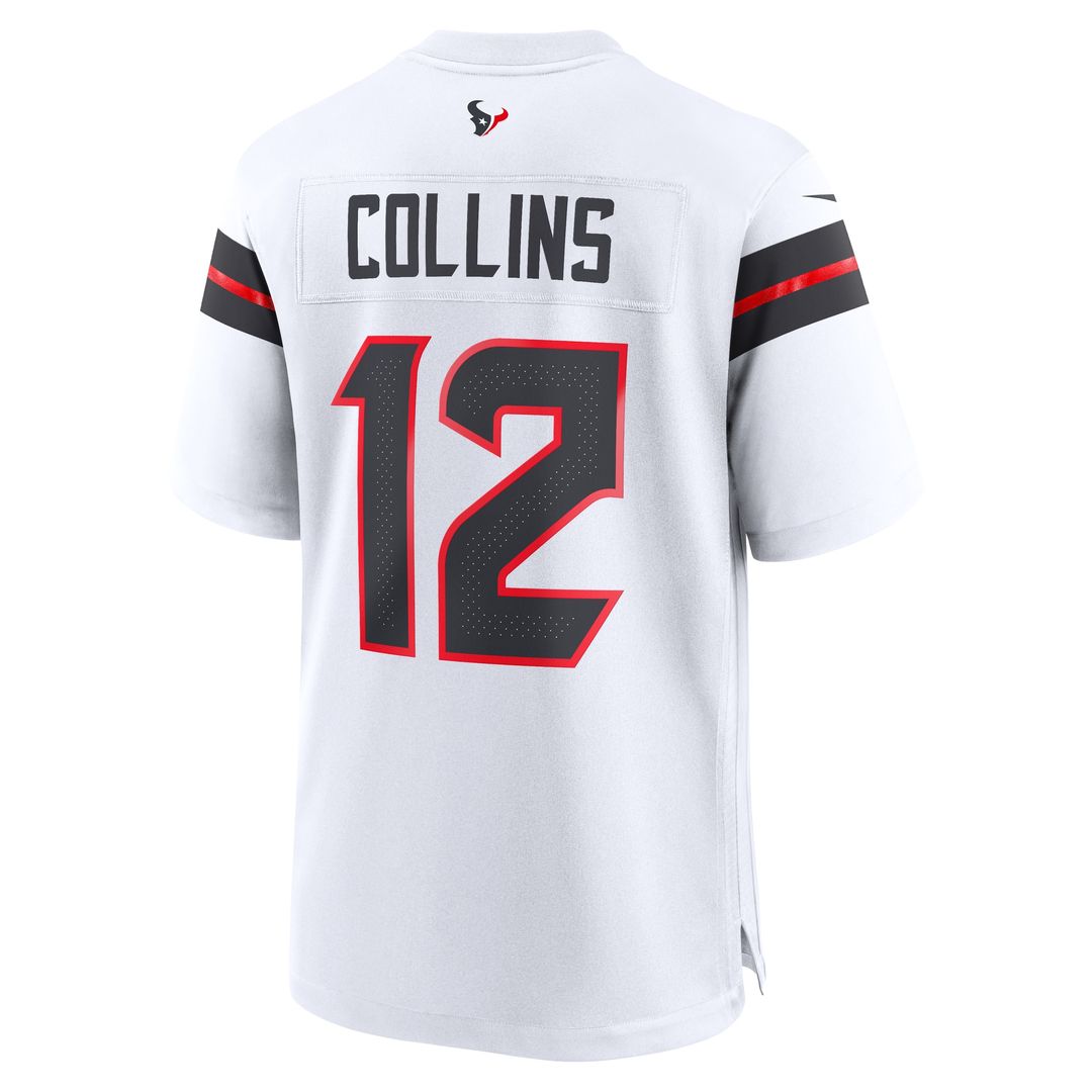 Nico Collins Houston Texans Nike Alternate Game Jersey - Red Official NFL Team Apparel Football Fan Gear