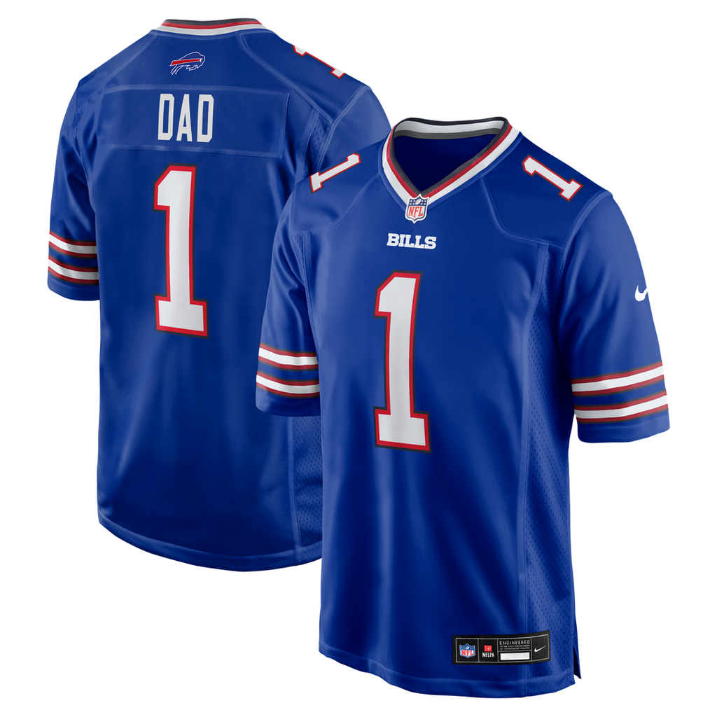 Number 1 Dad Buffalo Bills Nike Game Jersey - Royal Official NFL Team Apparel Football Fan Gear