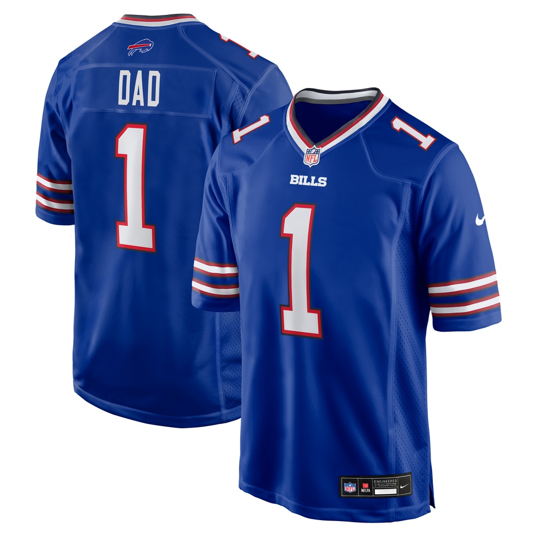Number 1 Dad Buffalo Bills Nike Game Jersey - Royal Official NFL Team Apparel Football Fan Gear