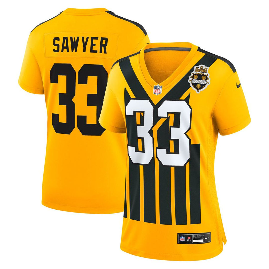 Jack Sawyer Pittsburgh Steelers Nike Women's Alternate Game Jersey - Gold Official NFL Team Apparel Football Fan Gear