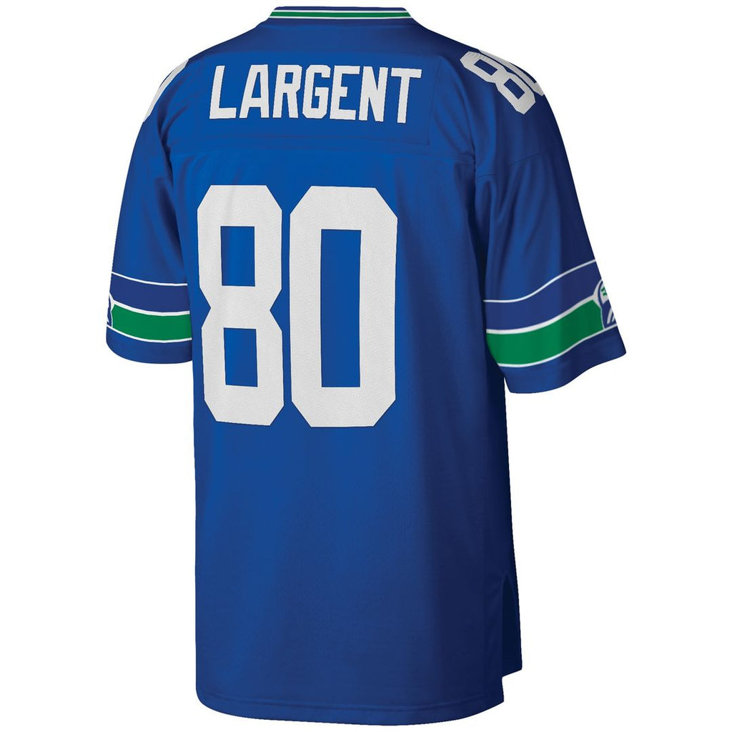 Steve Largent Seattle Seahawks Mitchell & Ness Big & Tall 1985 Retired Player Replica Jersey - Royal Official NFL Team Apparel Football Fan Gear