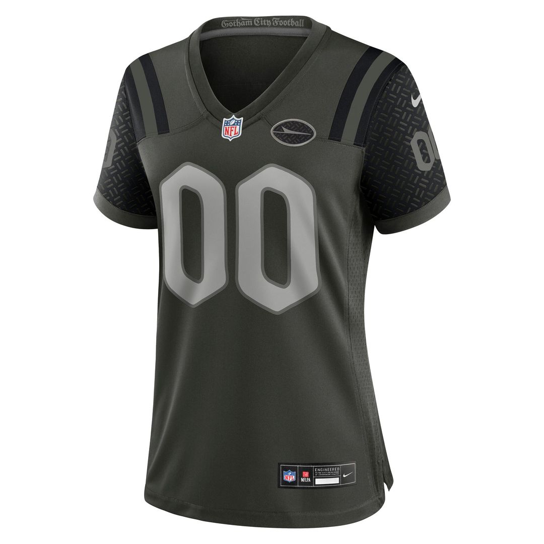 New York Jets Nike Women's 2025 Rivalries Collection Custom Game Jersey - Gotham Green Official NFL Team Apparel Football Fan Gear