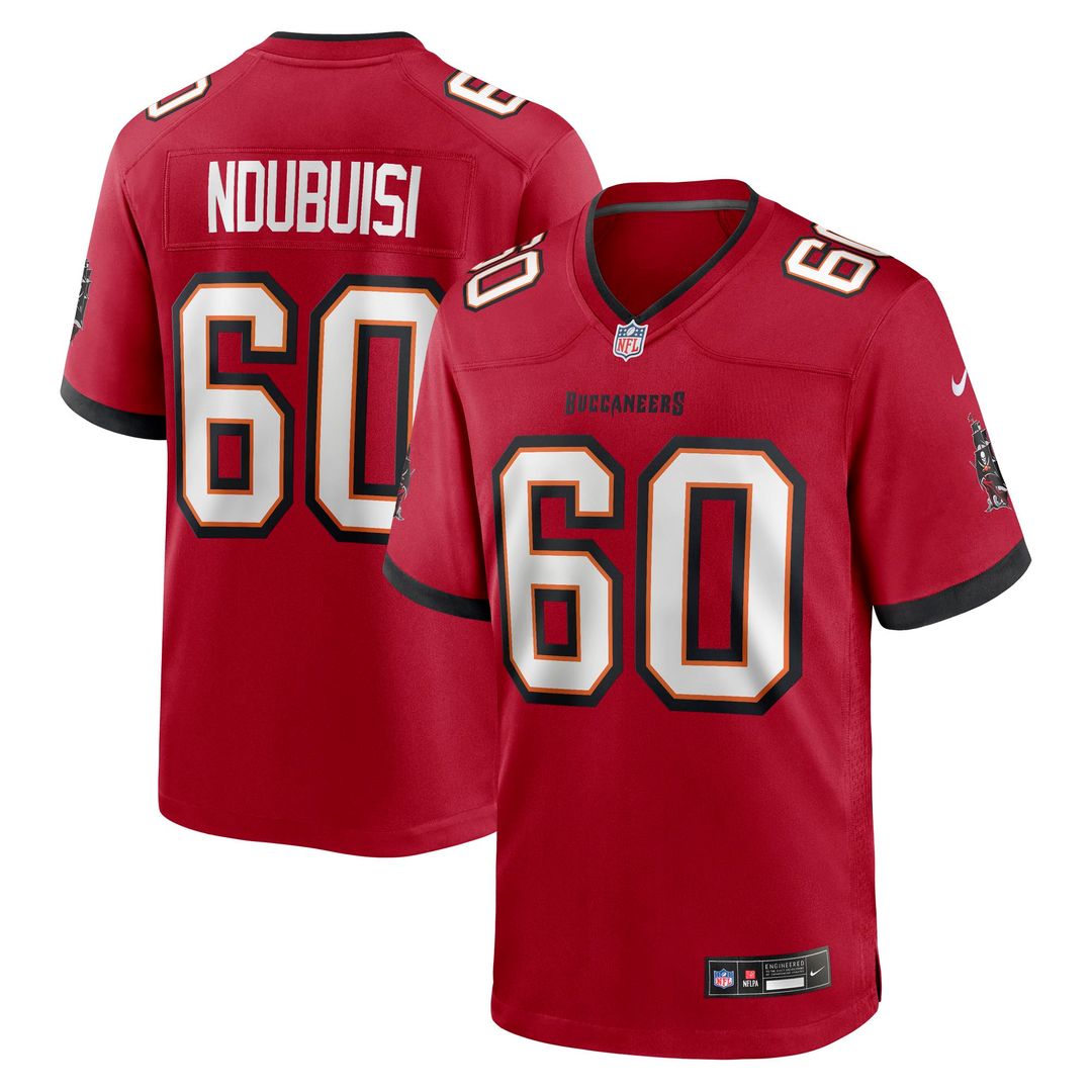 Haggai Ndubuisi Tampa Bay Buccaneers Nike Team Game Jersey - Red Official NFL Team Apparel Football Fan Gear