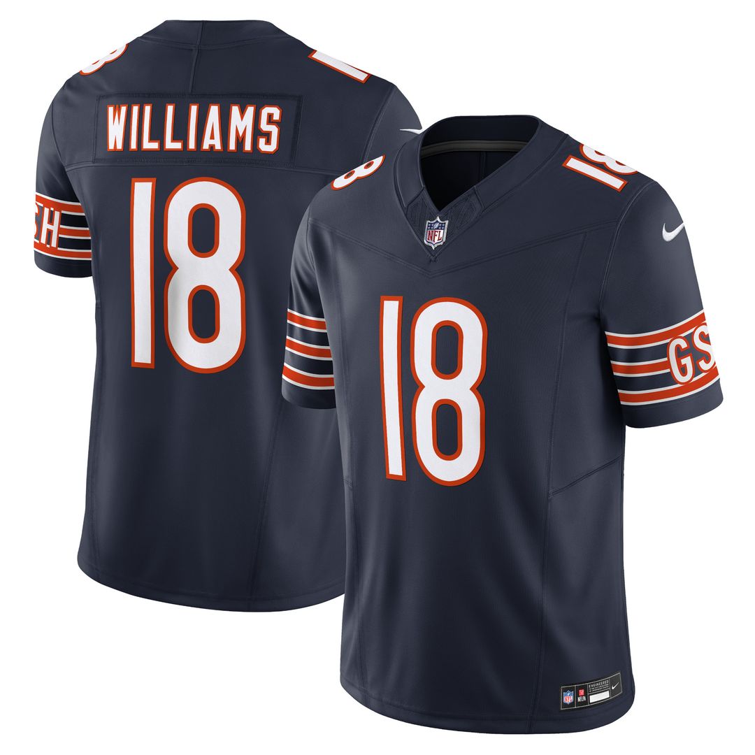 Caleb Williams Chicago Bears Nike Vapor F.U.S.E. Limited Jersey - Navy Official NFL Team Apparel Football Fan Gear