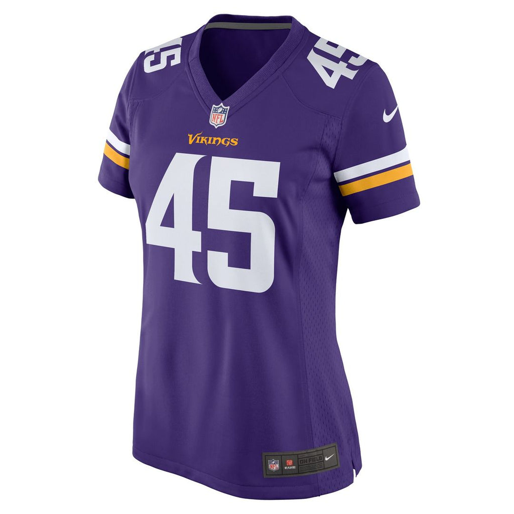 Troy Dye Minnesota Vikings Nike Women's Game Jersey - Purple Official NFL Team Apparel Football Fan Gear